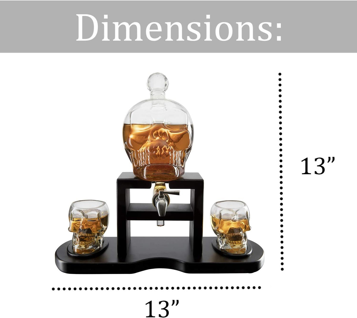 Elegant Skull Whiskey Set X1028