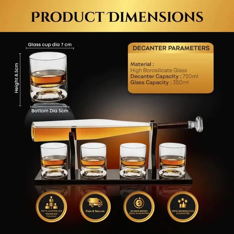 Elegant Baseball Whiskey Set X1031