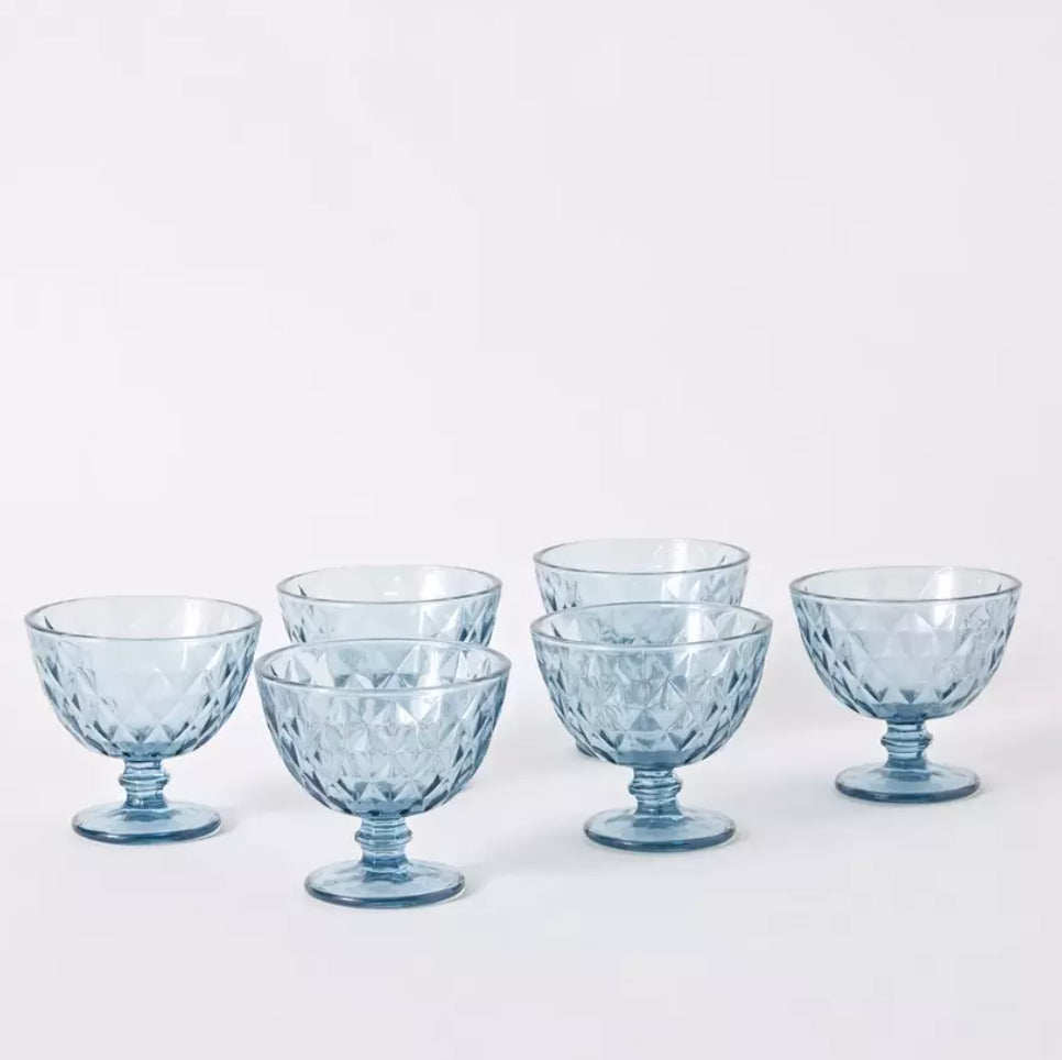 DELI Blue 300ML Ice Cream Bowl 6pcs X1040