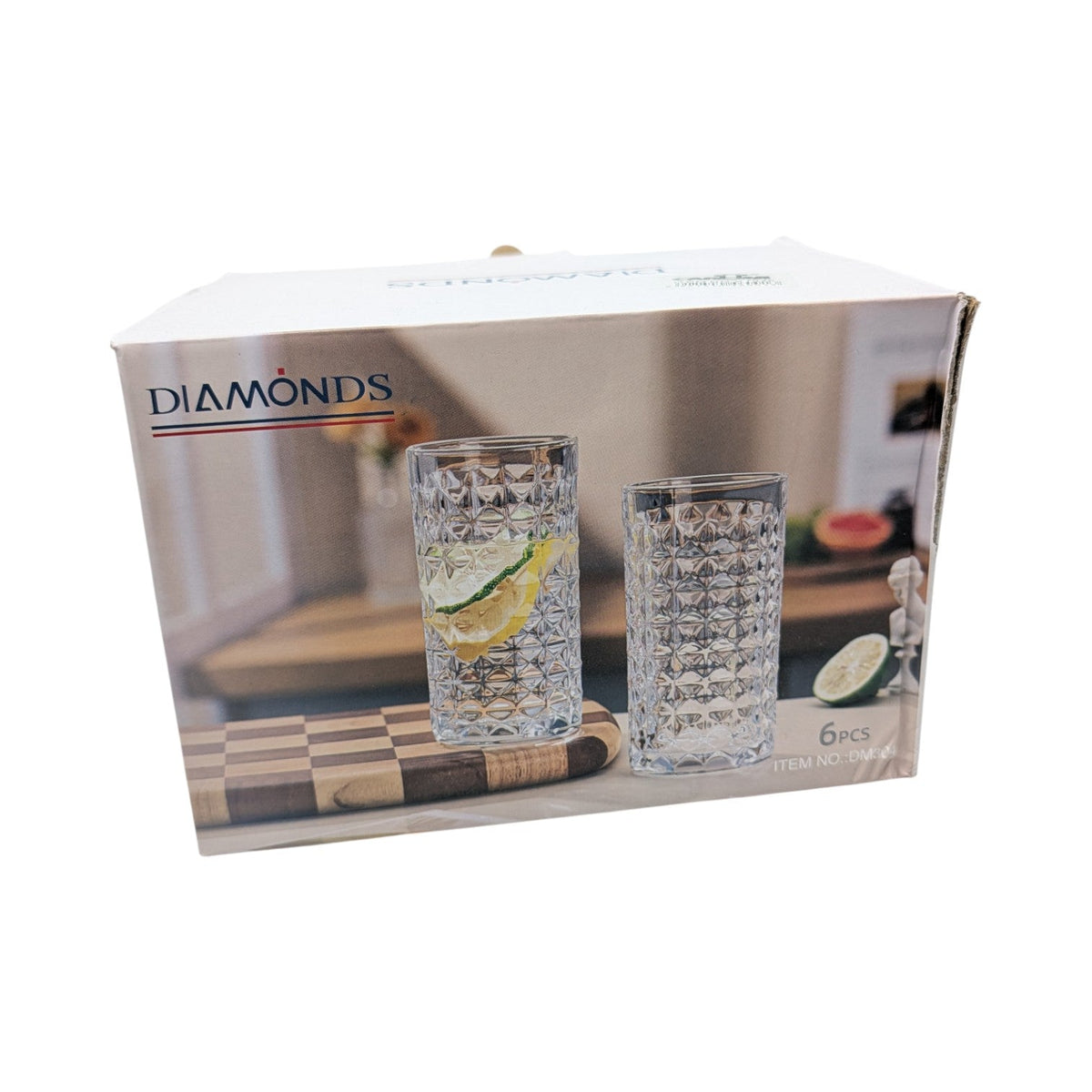 DELI 300ml 6pcs Long Glass Cups X1046