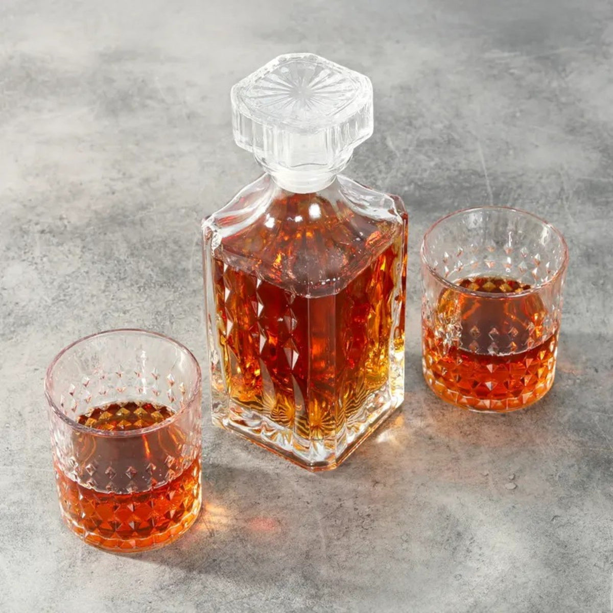 DELI Whiskey Set 6 cups + Decanter X1052