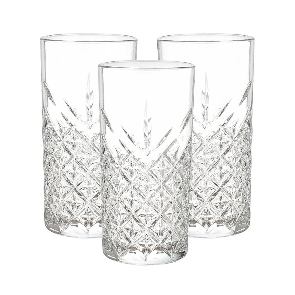 DELI Long Glass Cup 330ml 6pcs X1059