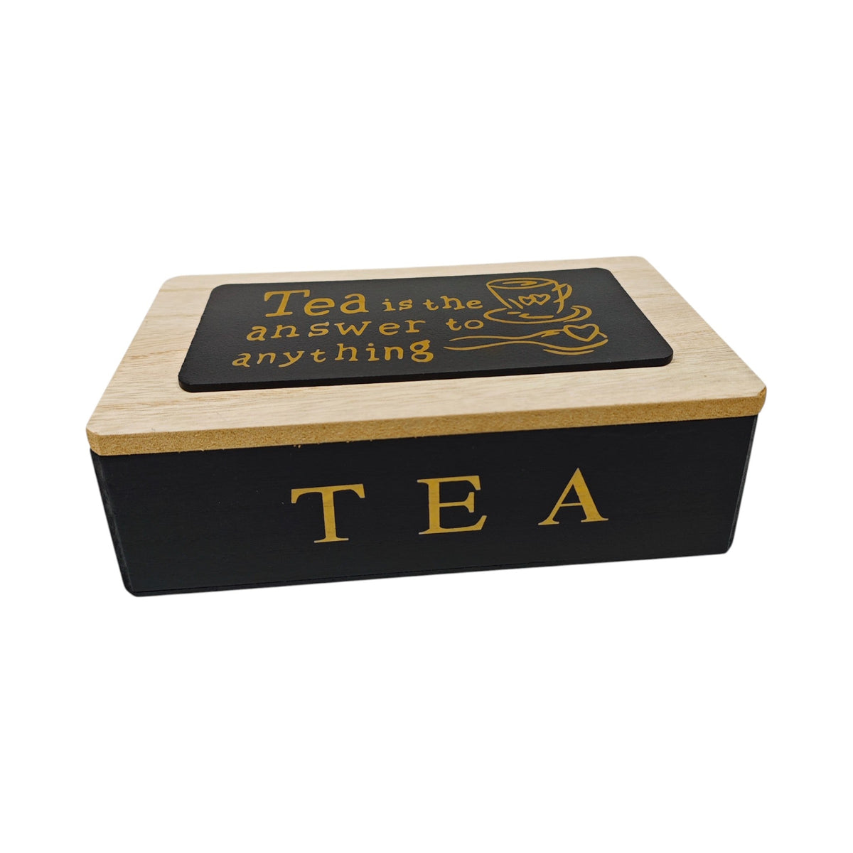 Wood Tea Box 6 Parts X1078