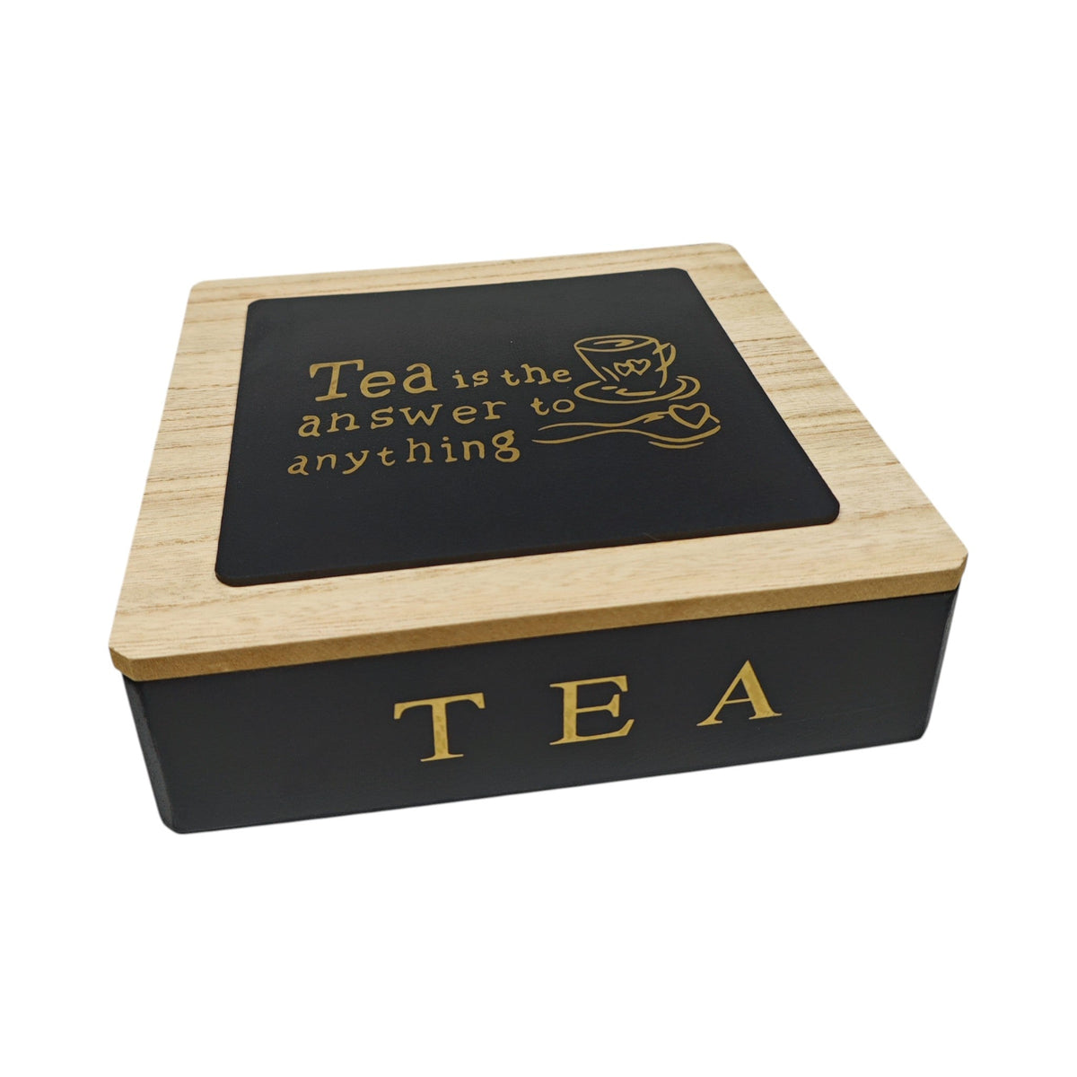 Wood Tea Box 9 Parts X1079