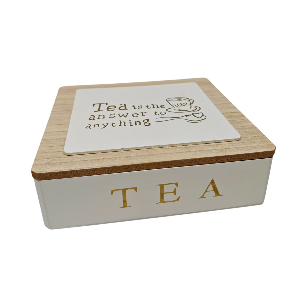 Wood Tea Box 9 Parts X1081