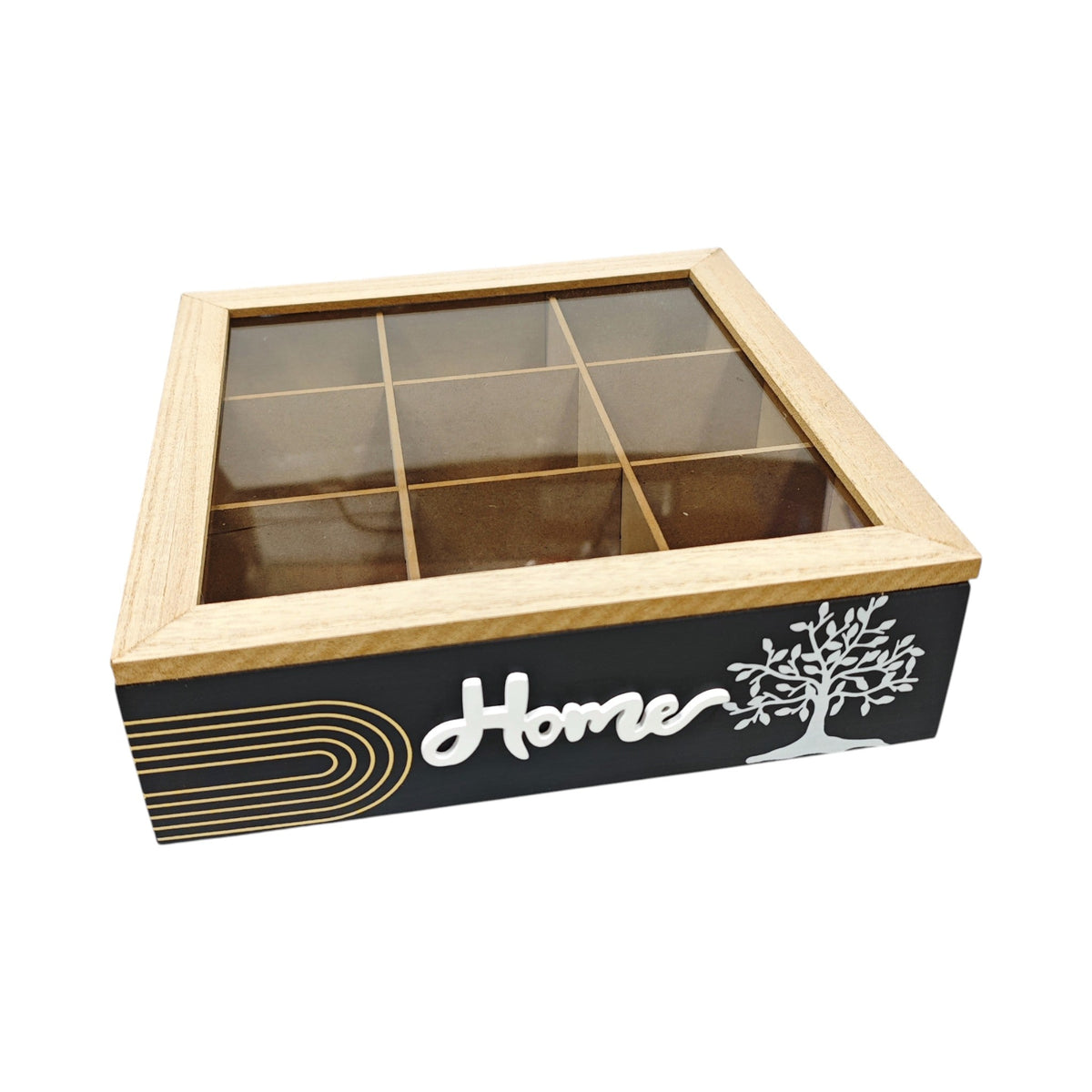 Wood Tea Box 9 Parts X1087