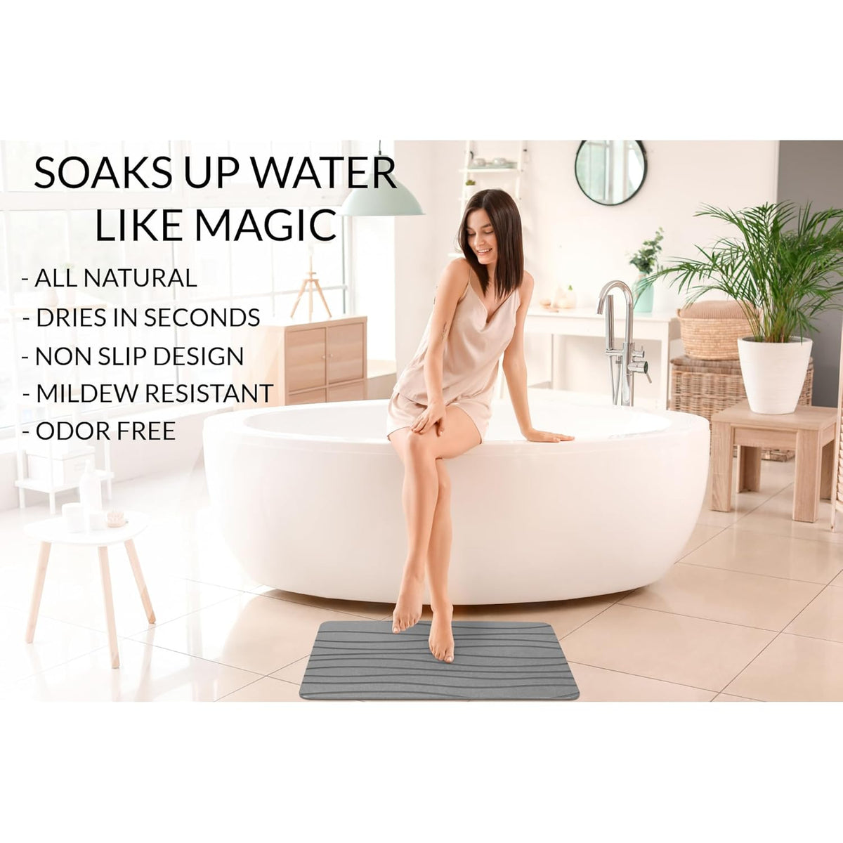 Stone Mat Water Absorbent 60x40cm  X1095