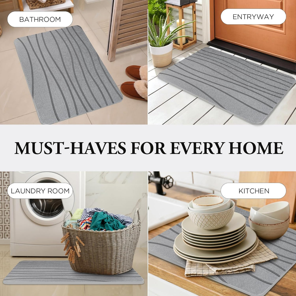 Stone Mat Water Absorbent 60x40cm  X1095