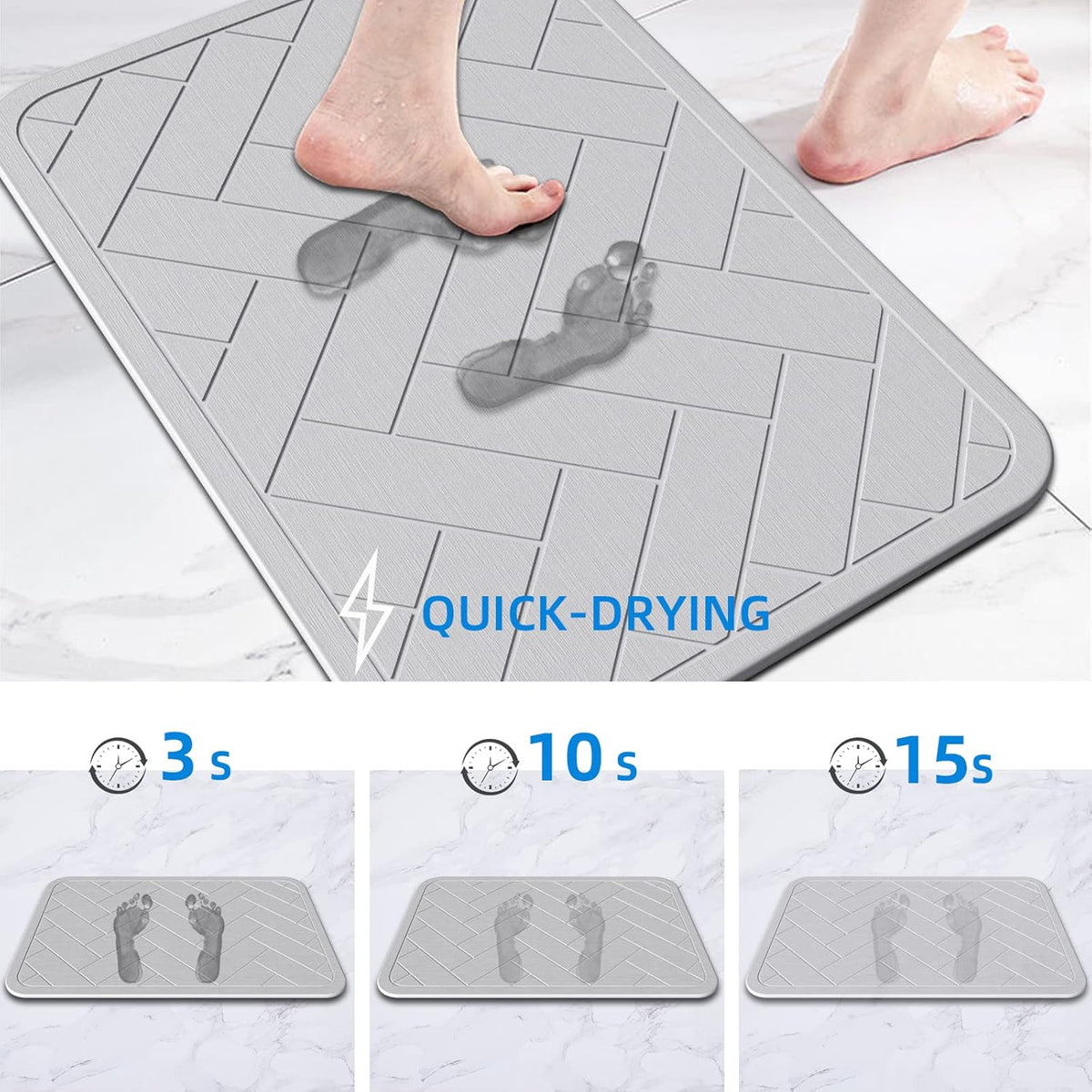 Stone Mat Water Absorbent 60x40cm  X1096