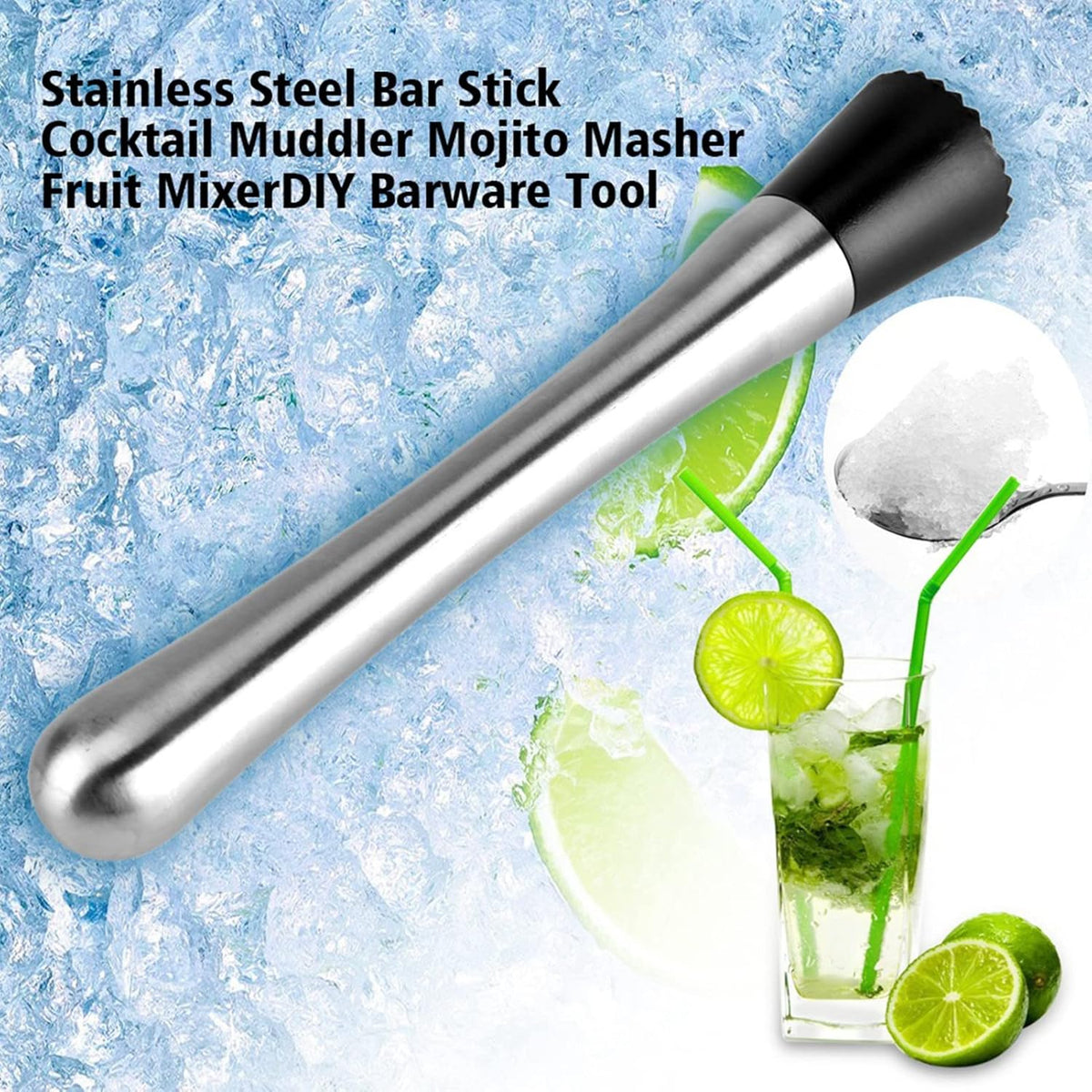 21cm Stainless Cocktail Muddler X1099