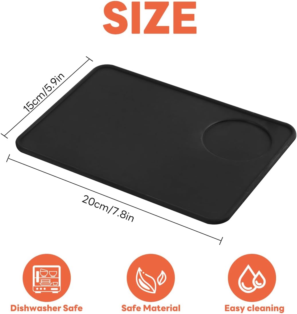Flat Silicone Espresso Tamper Mat X1104