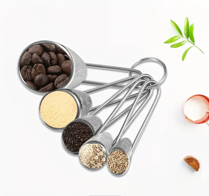 5pcs Stainless Measuring Spoon Set X1119