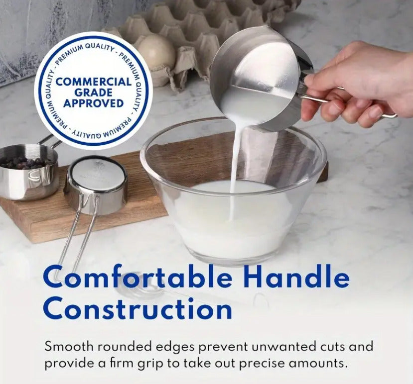 4pcs Stainless Measuring Cup Set X1120