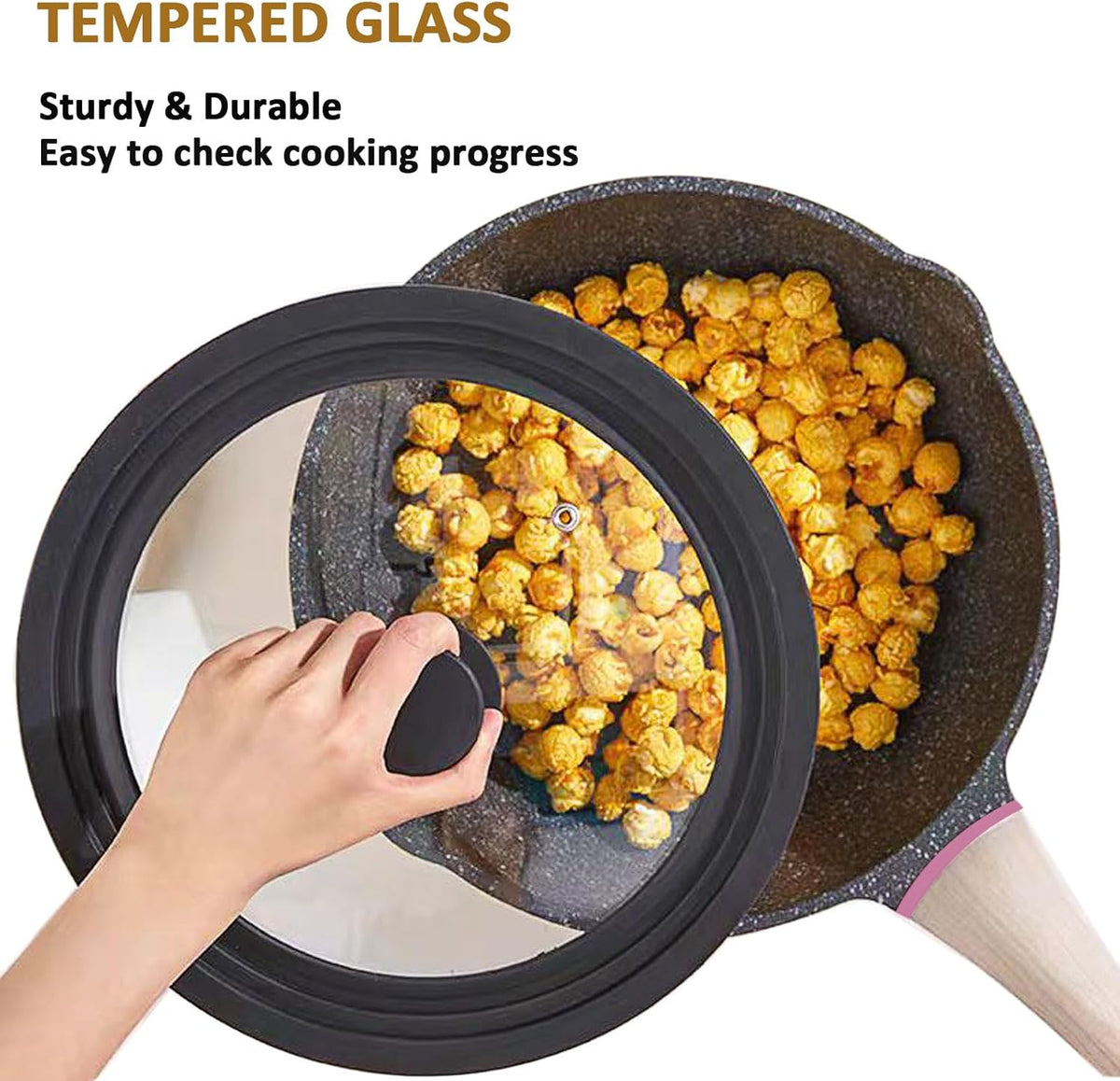 18/20/22cm Glass Pot Cover X1122