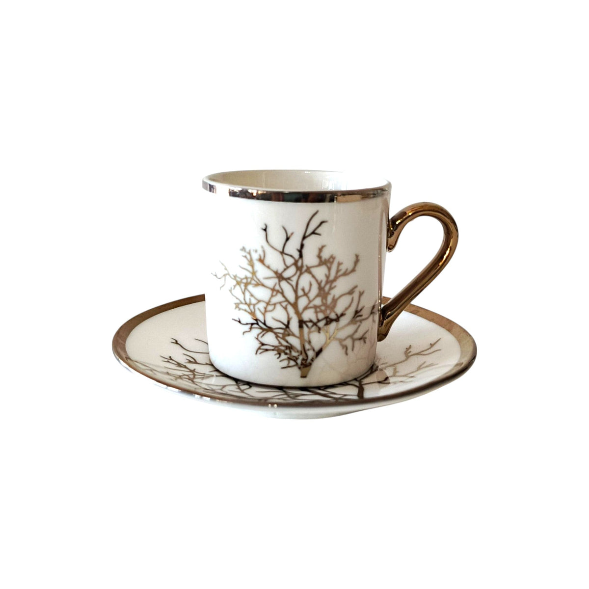 Silver Coffee Cups 6pcs X1138