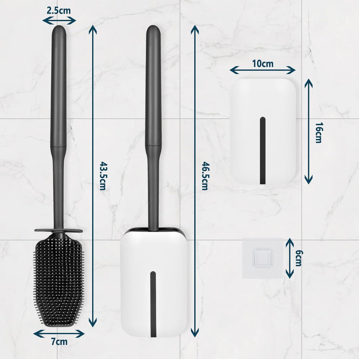 Silicone Toilet Brush Holder X1164