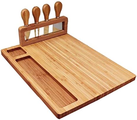 40x28cm Bamboo Cheese Board Set X1169
