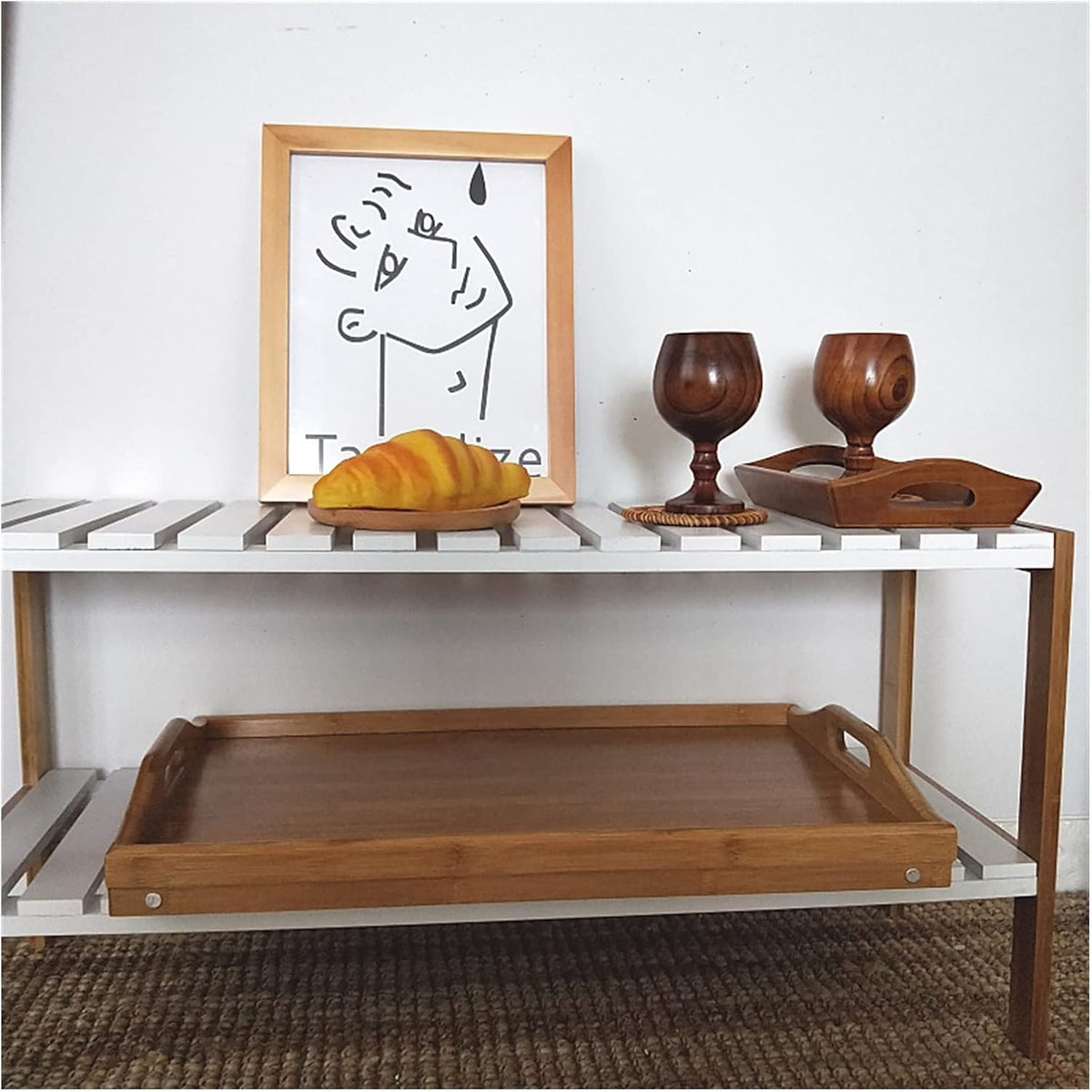 50x30cm Bamboo Folding Bed Table X1174