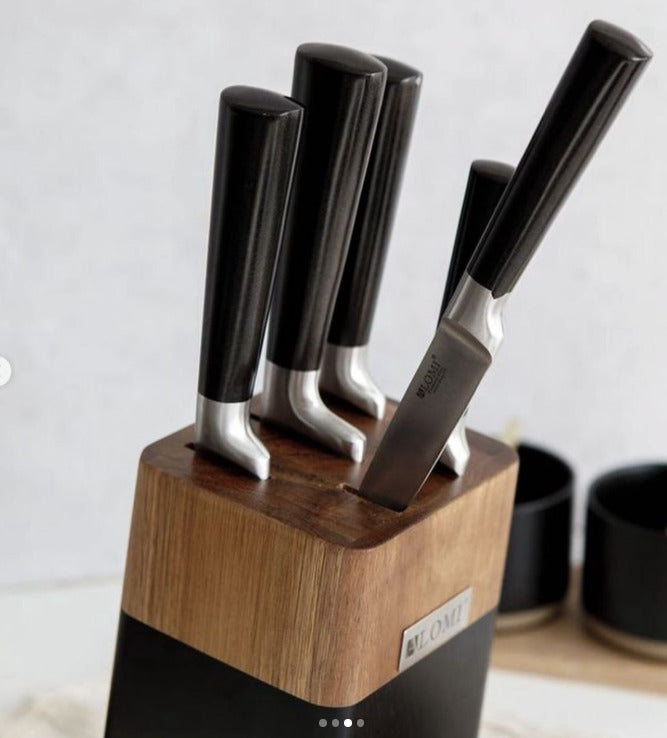 6pcs Knife Set With Wooden Stand X1189