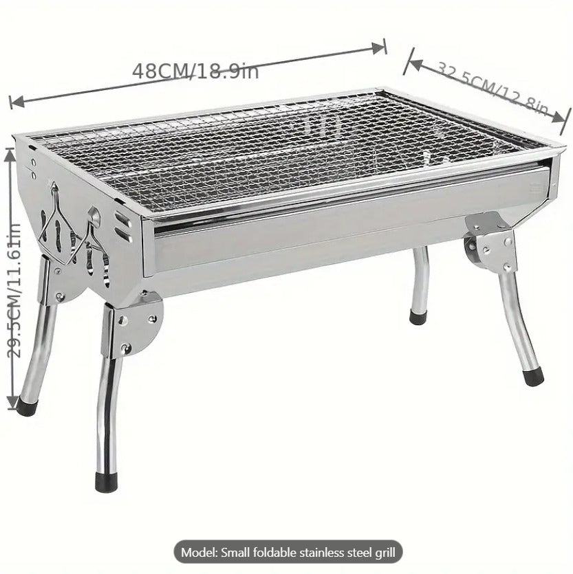 Stainless Small Foldable BBQ Grill X1200
