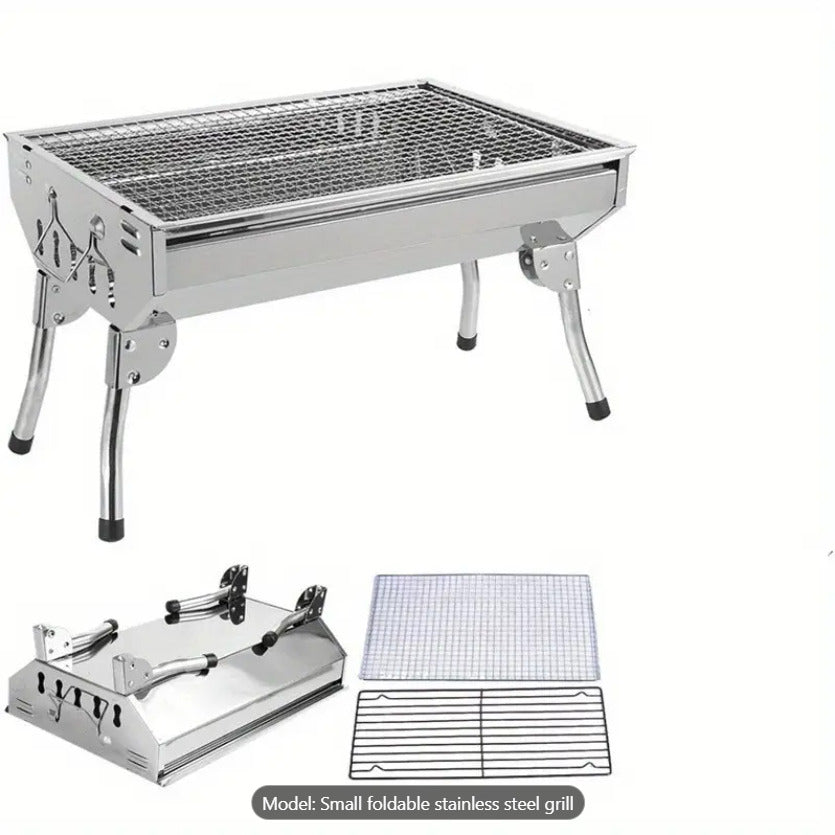 Stainless Small Foldable BBQ Grill X1200