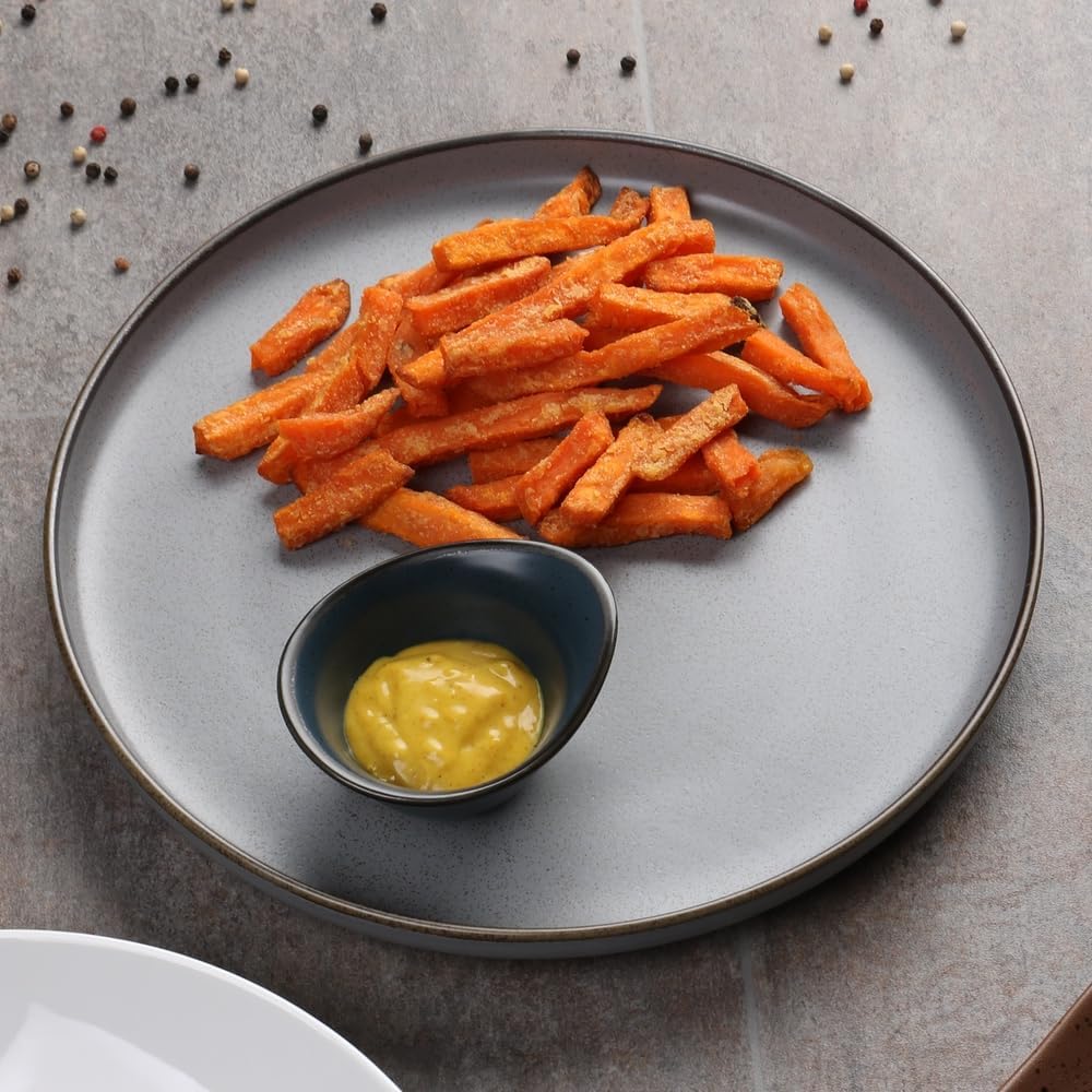 Gray 6pcs 10.5" Stoneware Dinner Plate X1202
