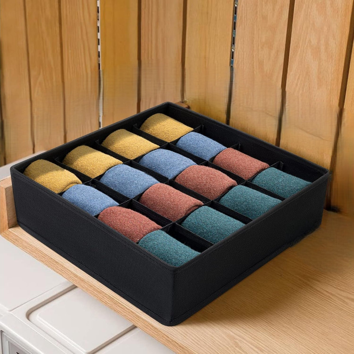 16 Cell Cloth Organiser Basket X1215