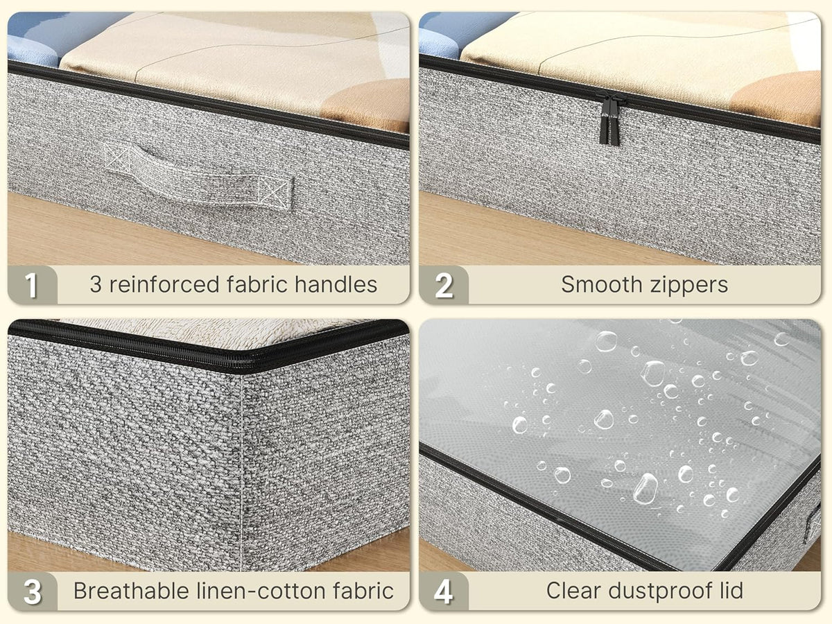 80x45x15cm Under Bed Cloth Storage X1220