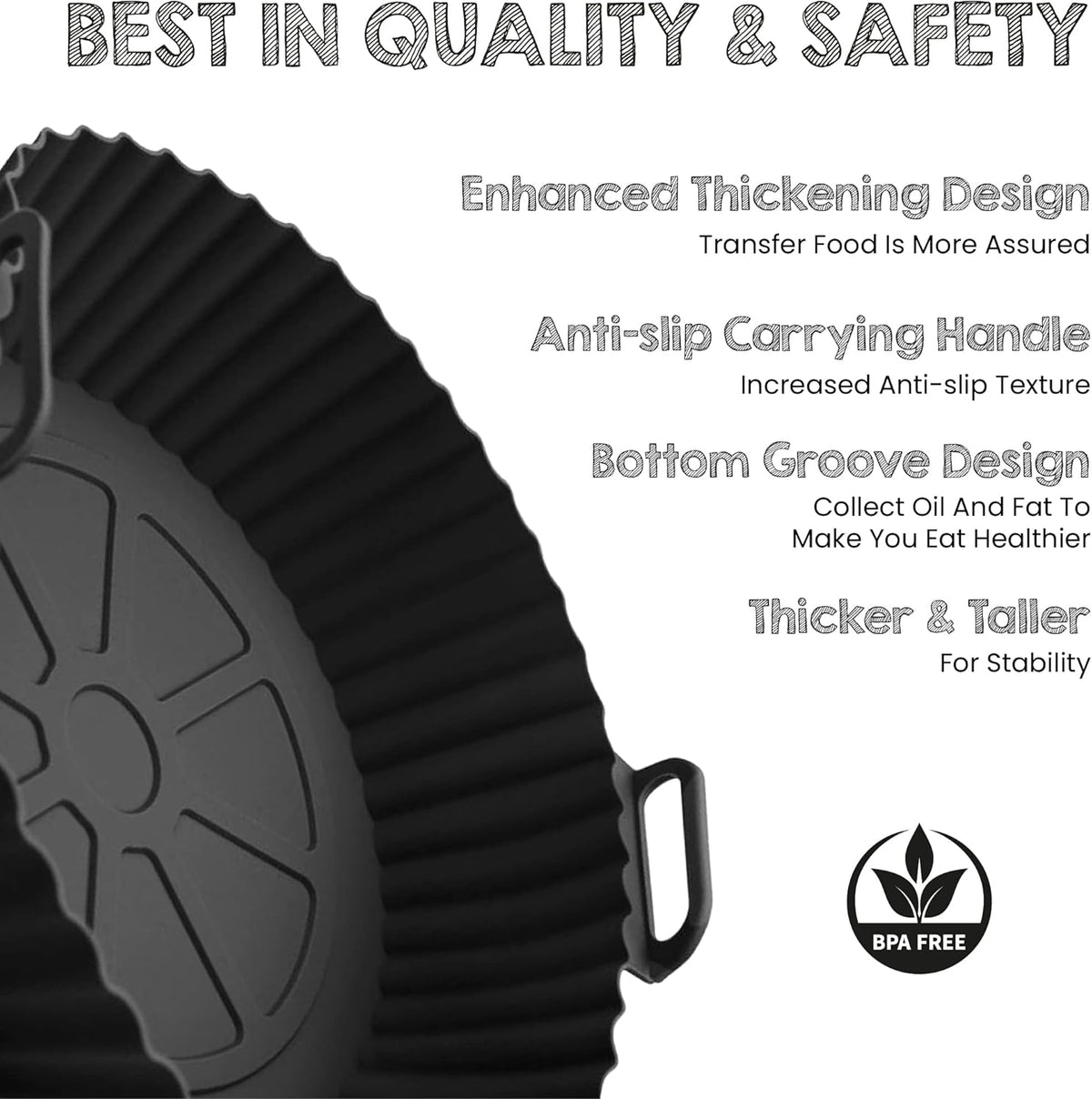 Large 26cm Silicone Air Fryer Pad X1234