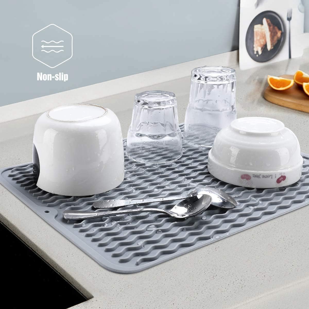Silicone Large Kitchen Drying Mat X1237