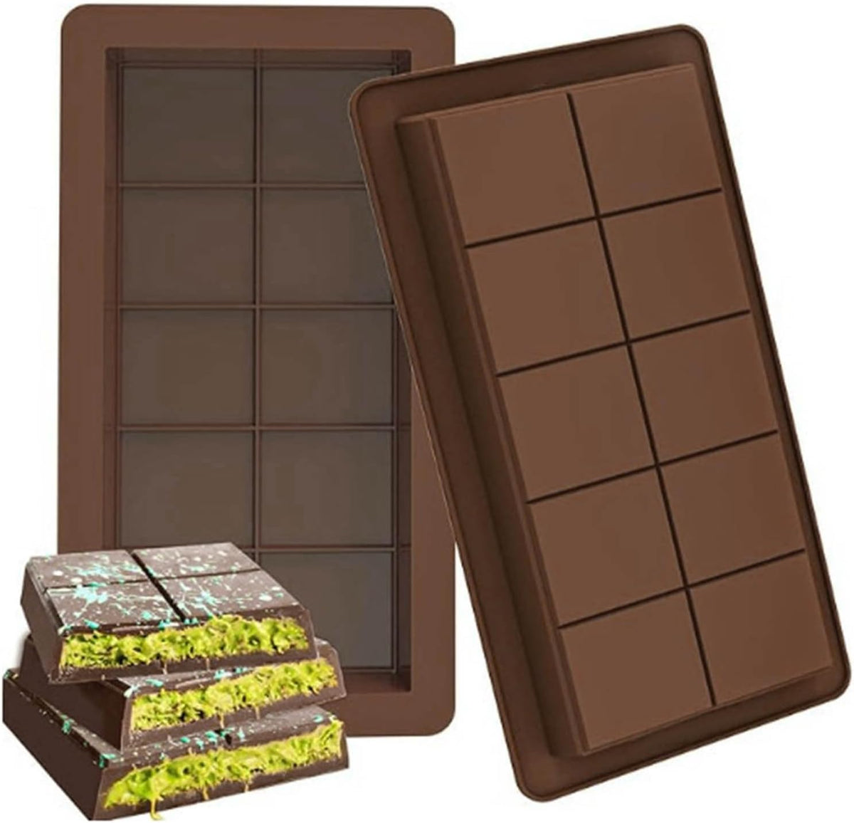 Silicone Dubai Chocolate Bar Mold  X1241