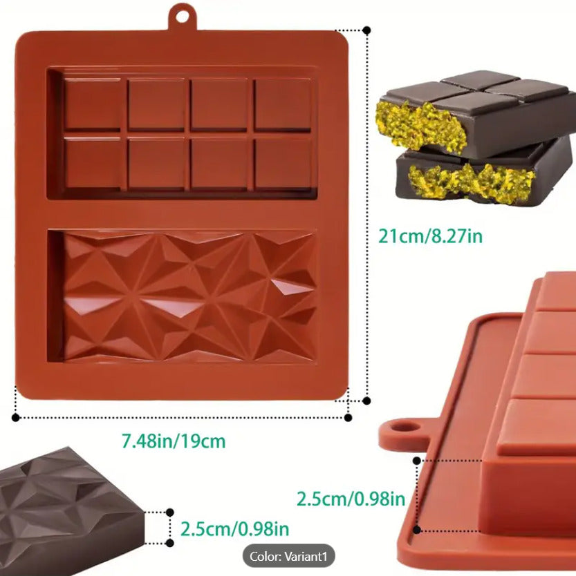 Silicone Dubai Chocolate Bar Mold  X1242