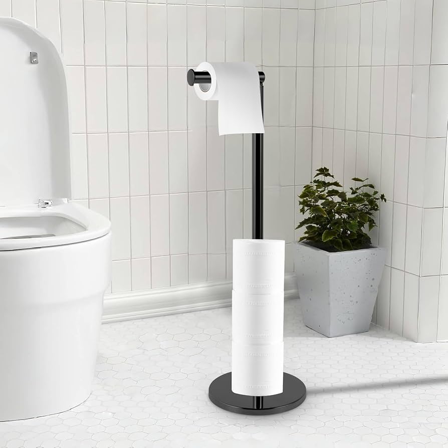 Black Toilet Paper Stand X1256