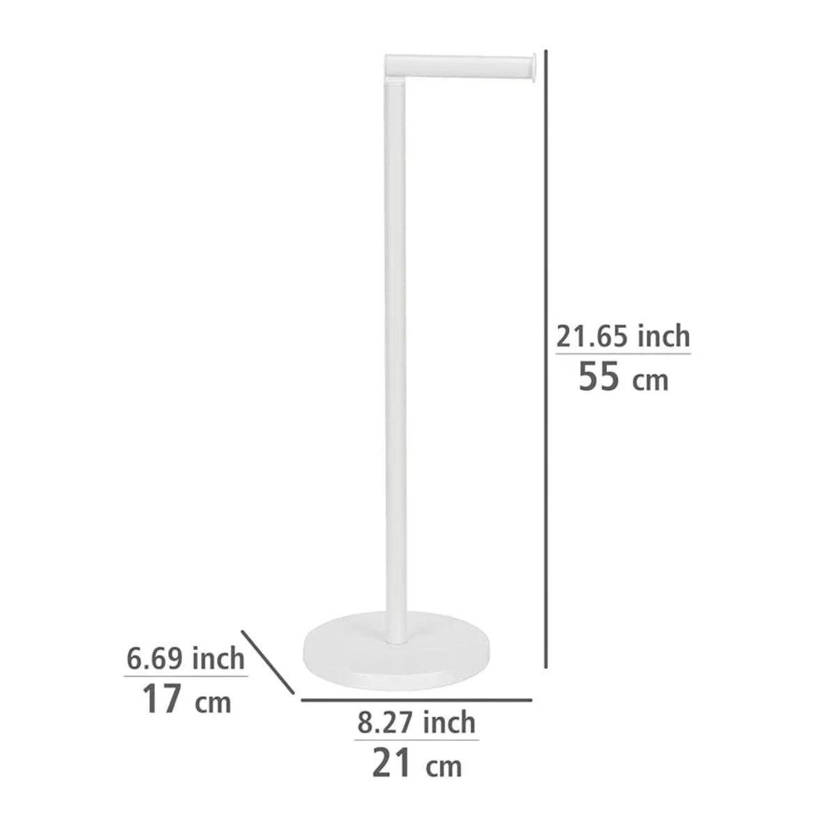 White Toilet Paper Stand X1257