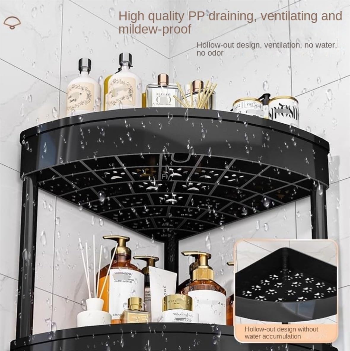 Black Corner Rack Organiser X1293
