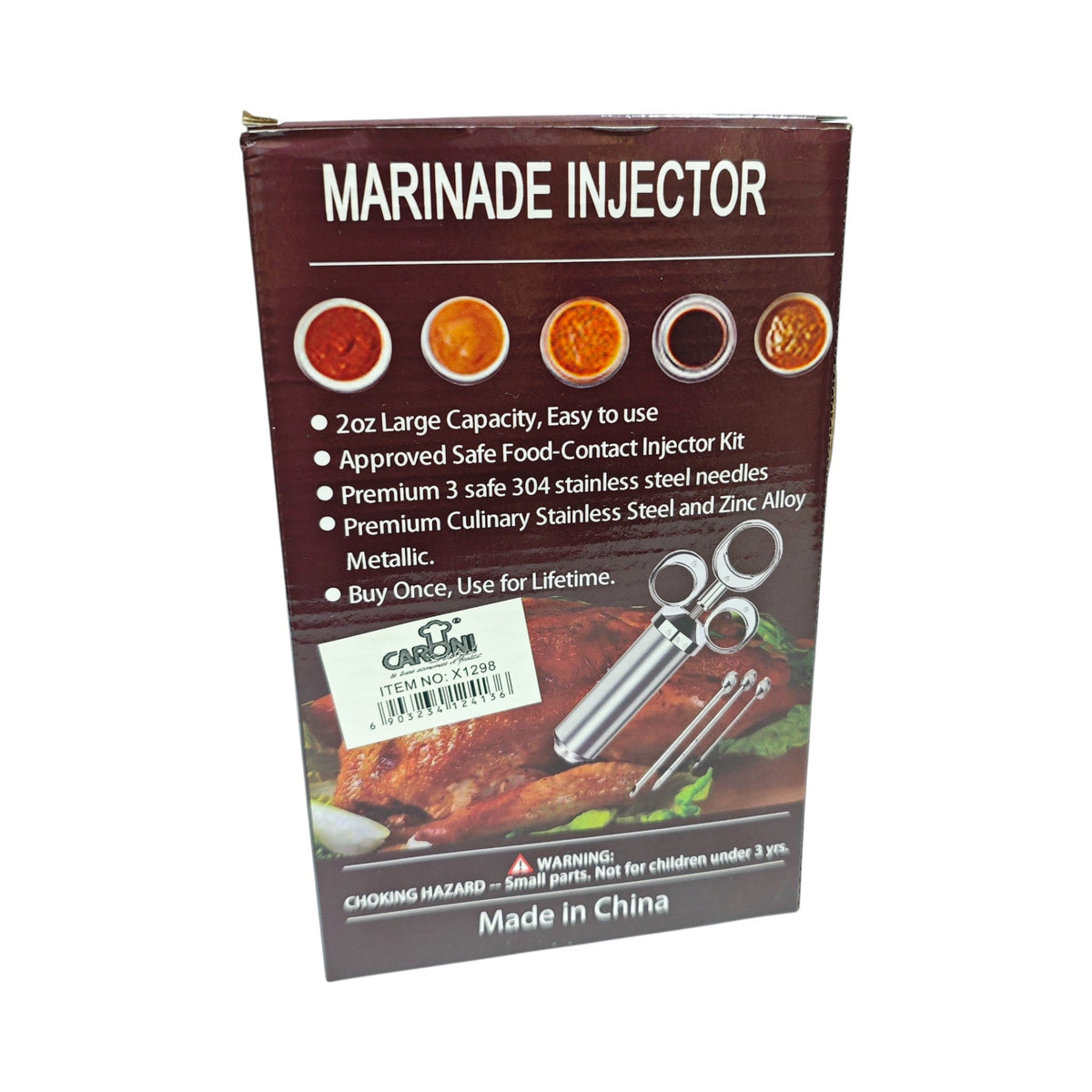 Heavy Duty Stainless 60ml Food Injector X1298