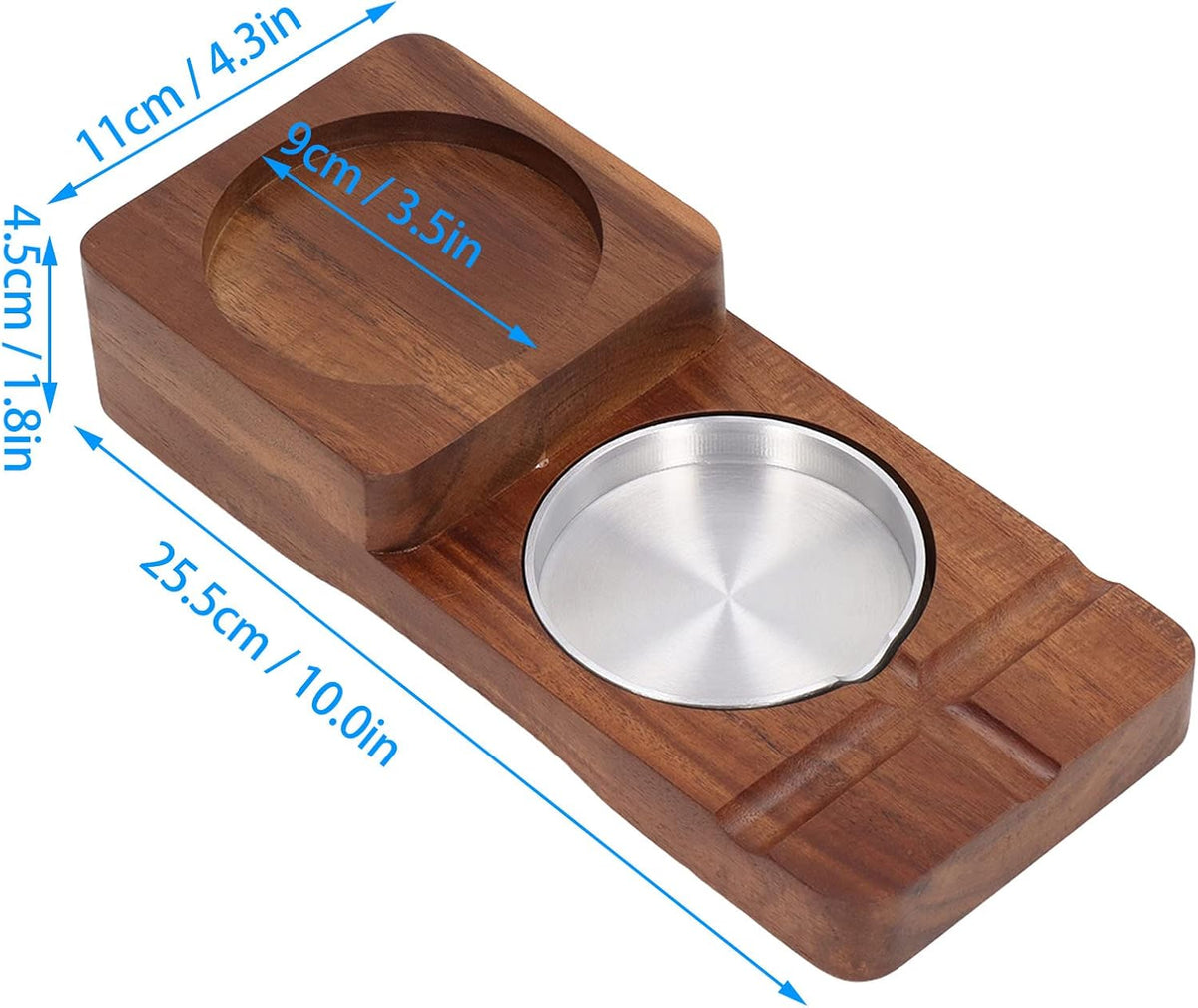 Wood Cigar Ashtray & Cup Holder X1311