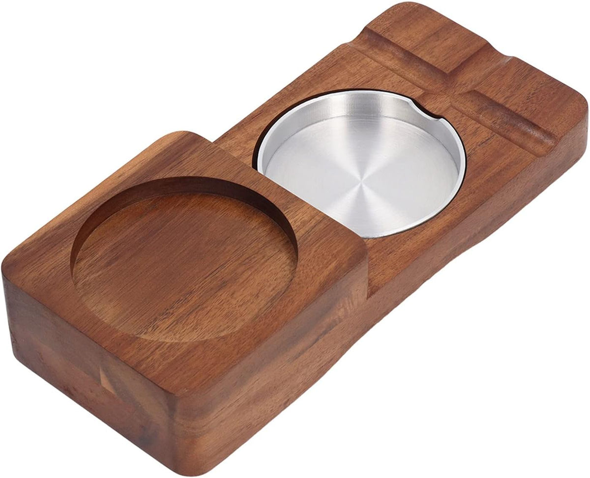 Wood Cigar Ashtray & Cup Holder X1311