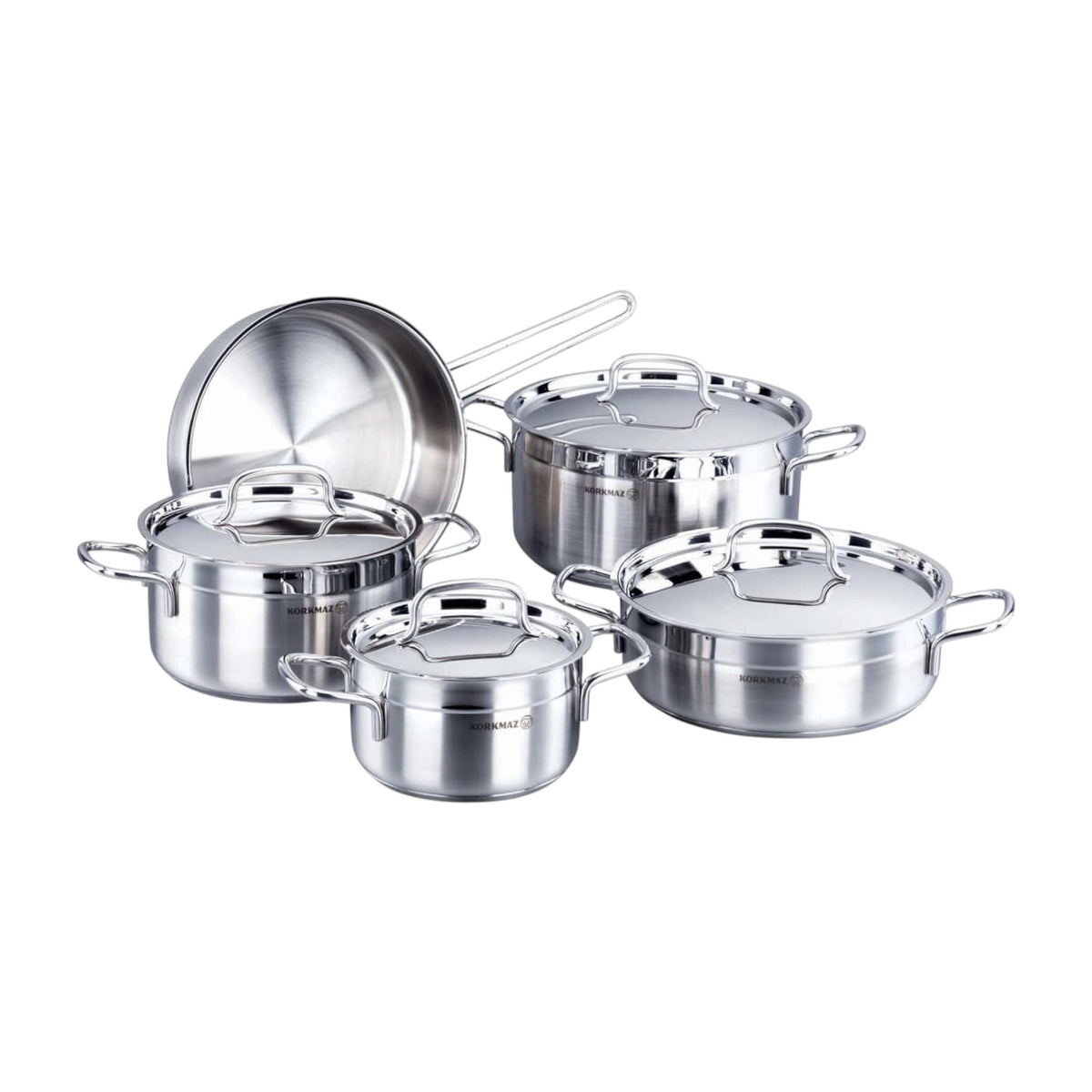 5 pcs Turkish Stainless Pot Set X1332
