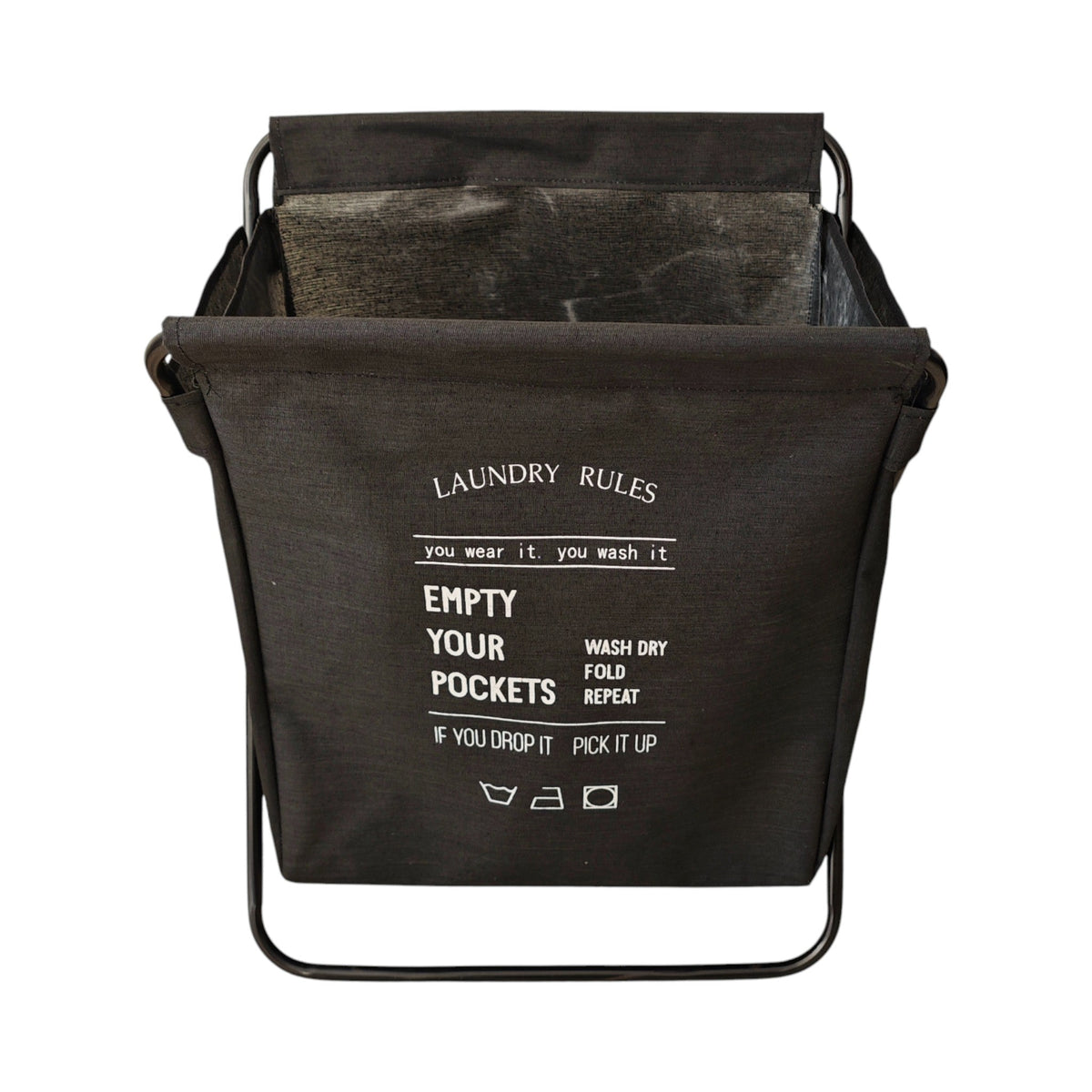 Foldable Metal Laundry Basekt  X1351