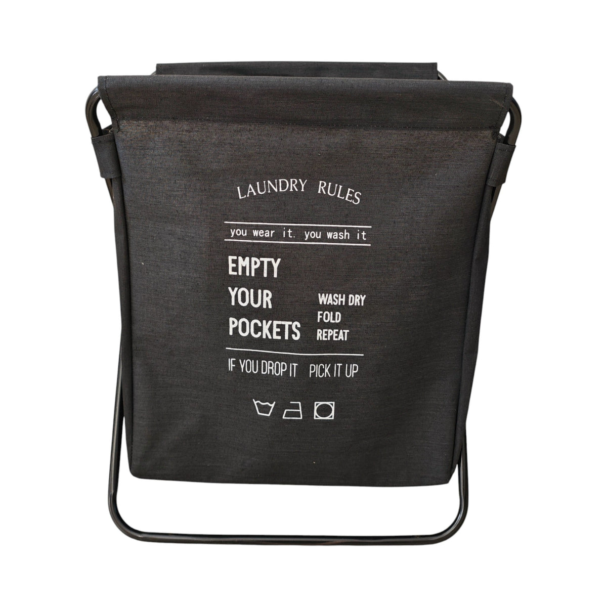 Foldable Metal Laundry Basekt  X1351