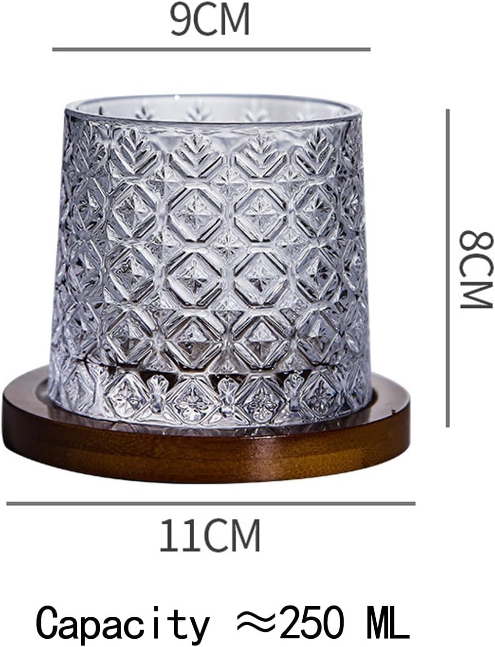 Rotating Whiskey Glass Cup 6pcs  X1375