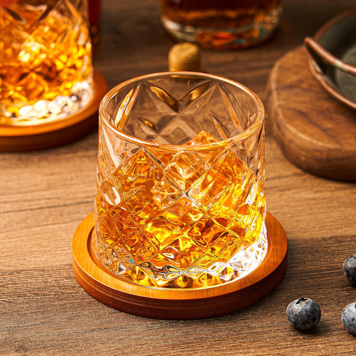 Rotating Whiskey Glass Cup 6pcs  X1377