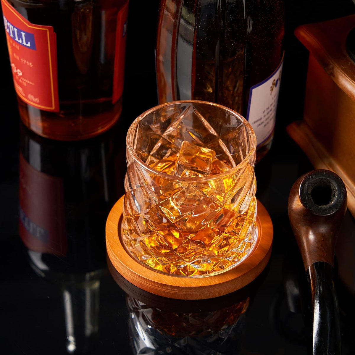 Rotating Whiskey Glass Cup 6pcs  X1377
