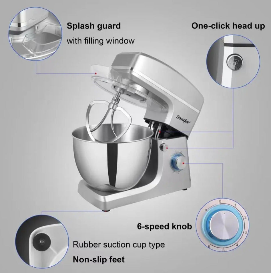 Sonifer 8L Stand Mixer 1500W SF-8066