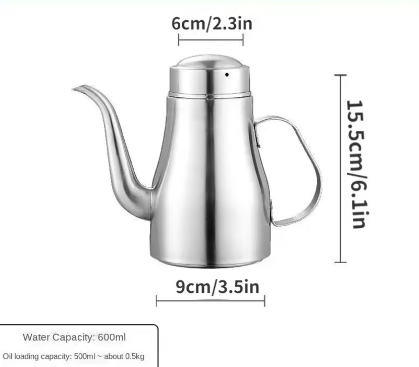 Stainless Steel Oil Can X1393