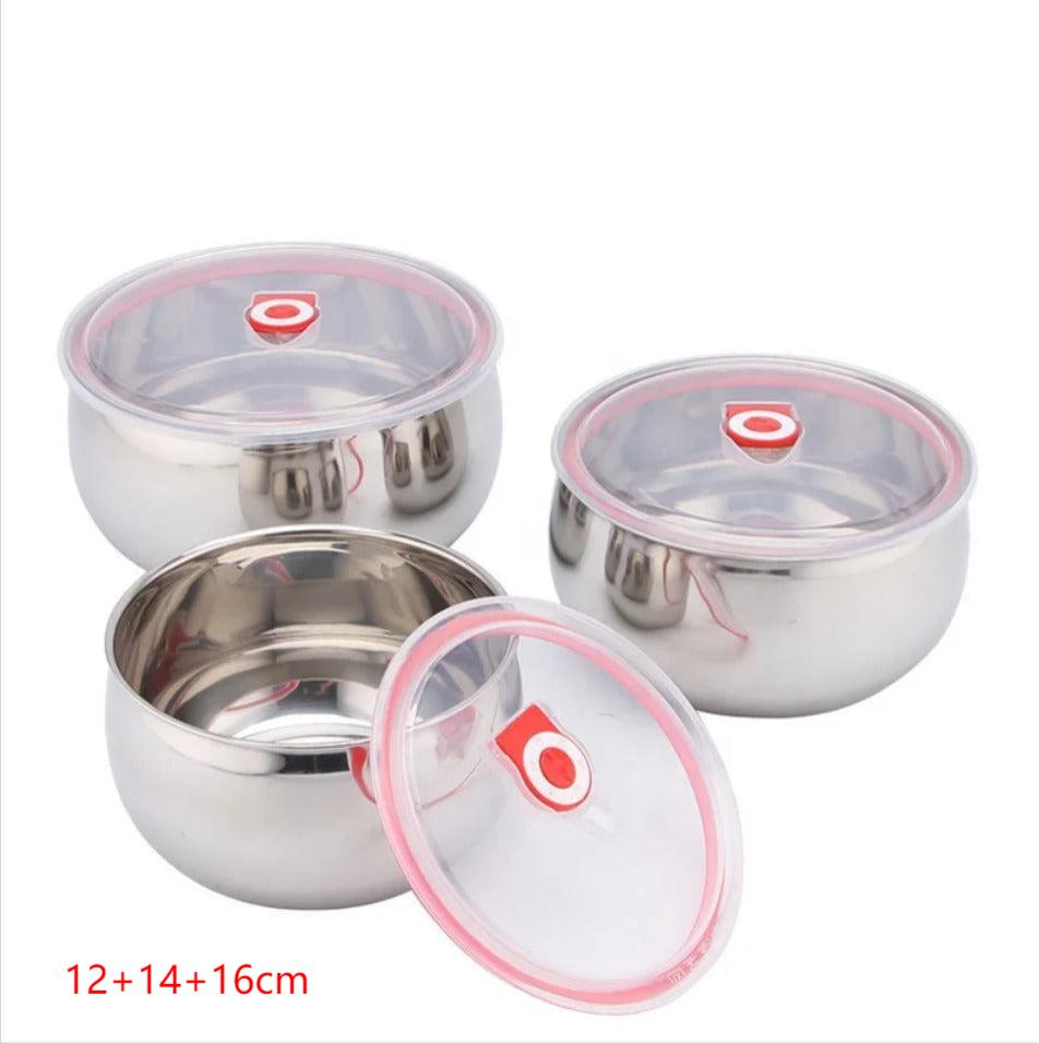 3 pcs Stainless Steel Food Box Set X1394