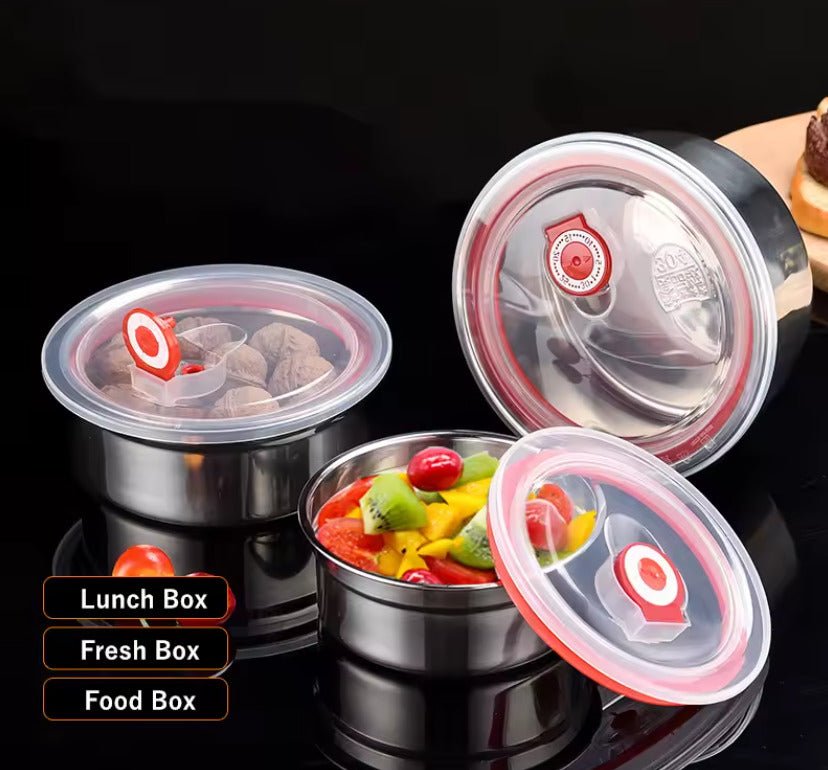 4 pcs Stainless Steel Food Box X1396