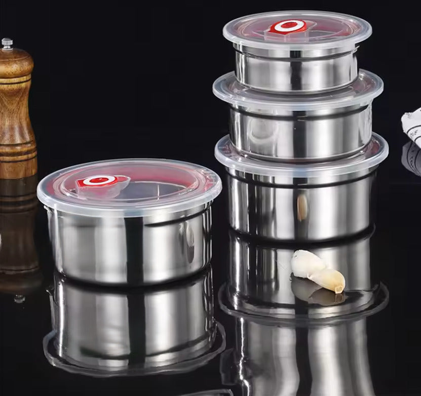 4 pcs Stainless Steel Food Box X1396