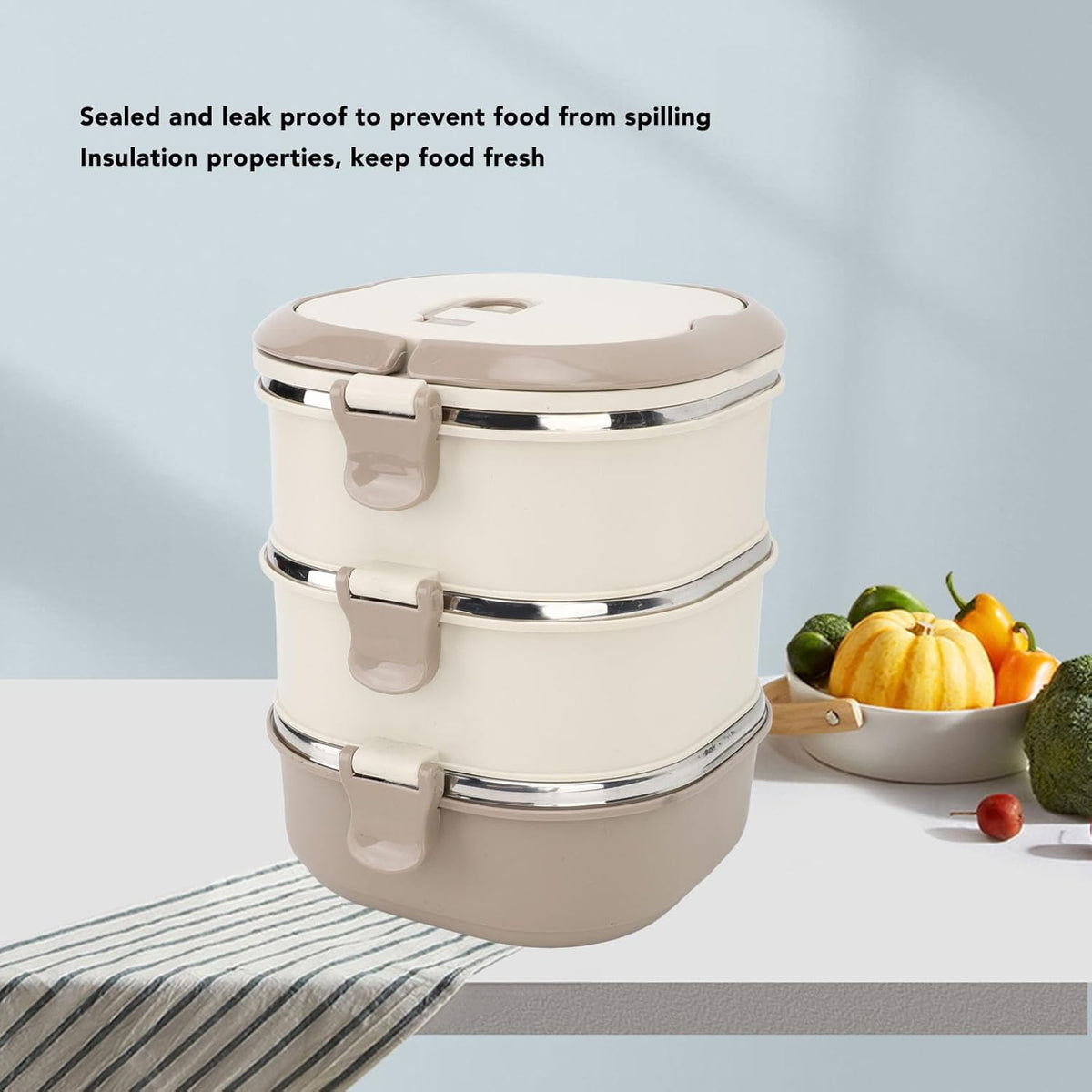 3 Layers Lunch Box For Office X1397